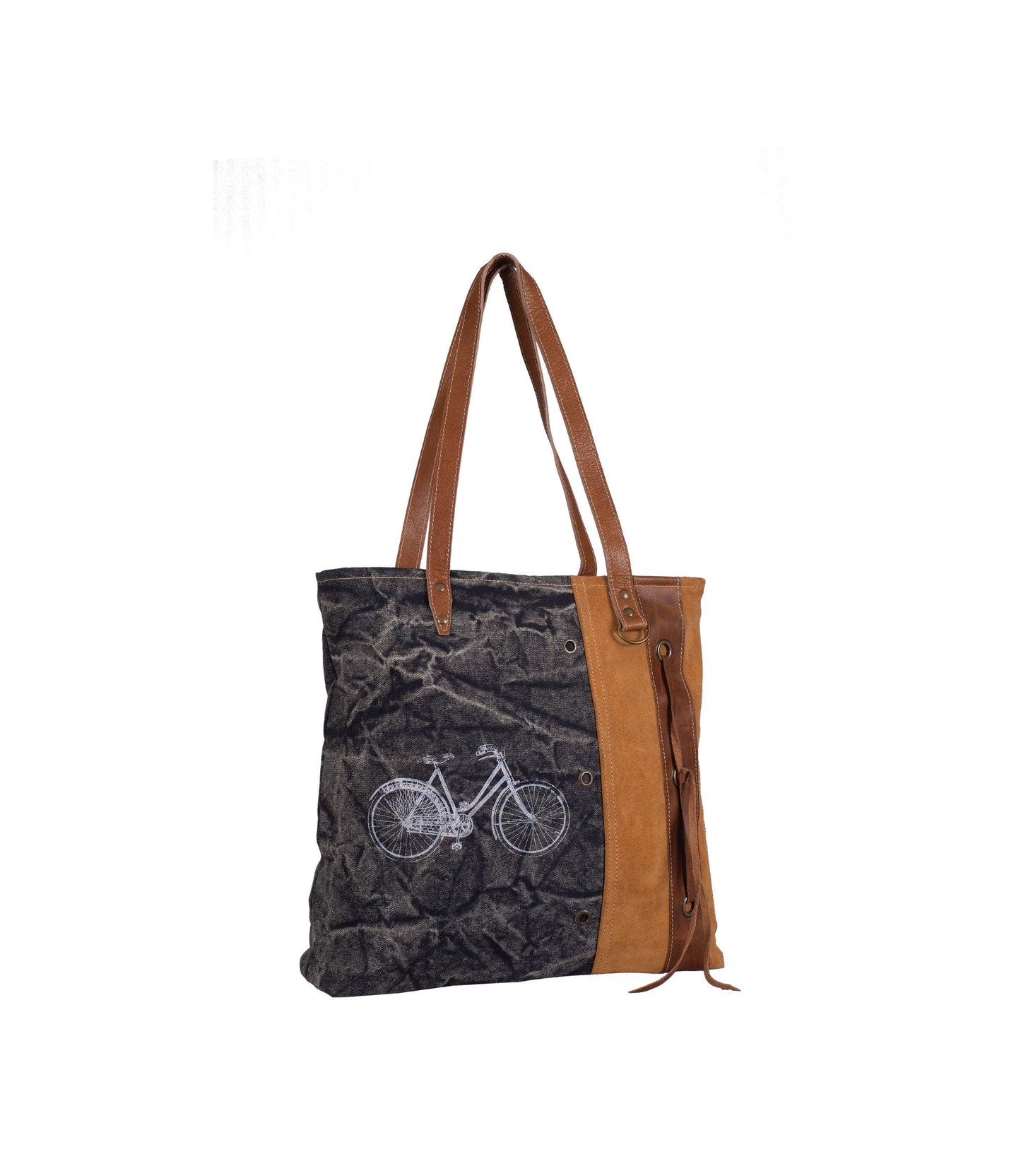 Ride on Pride Leather Coated Bag