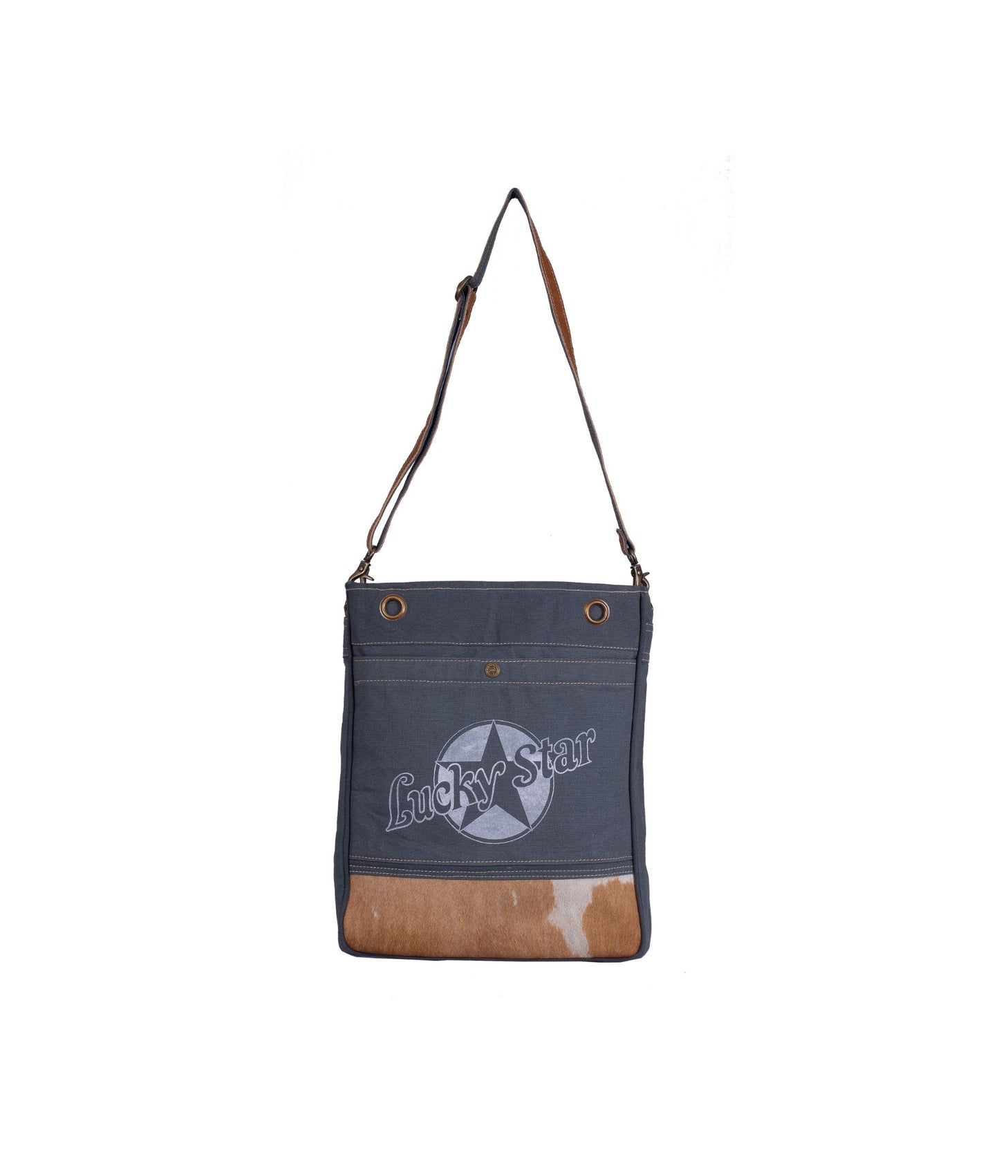 Gunmetal Grey Crossbody Bag