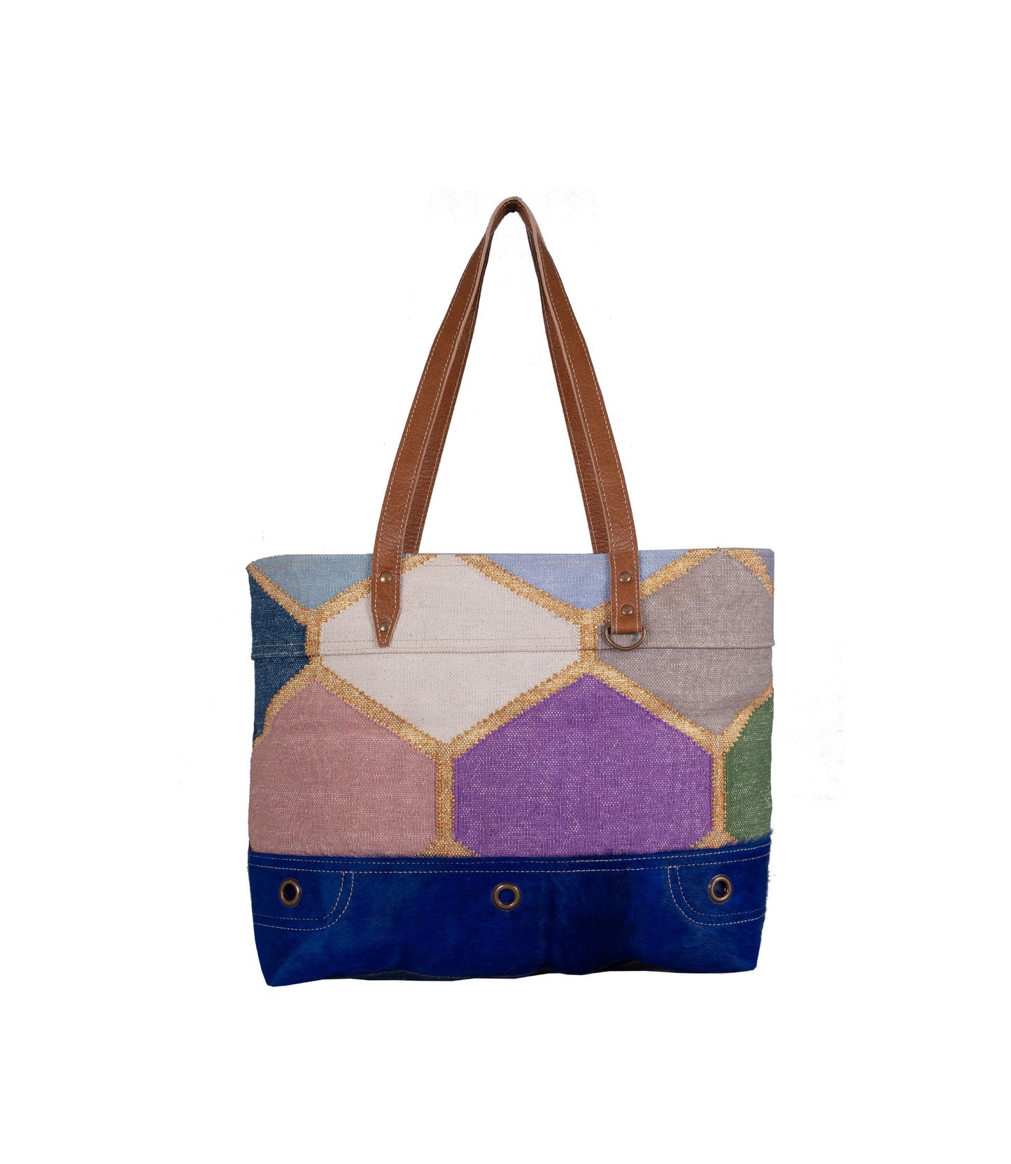 Cotton fabric hand bag