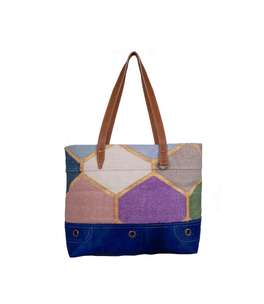 Cotton fabric hand bag