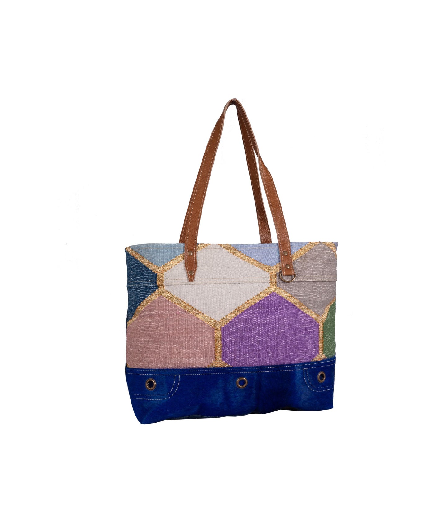 Cotton fabric hand bag