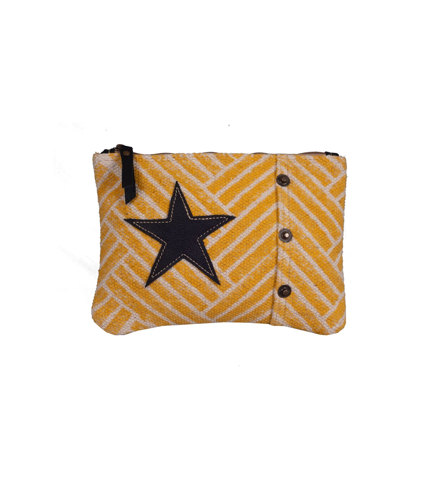 Mustard Weaves Cushion Crossbody Bag