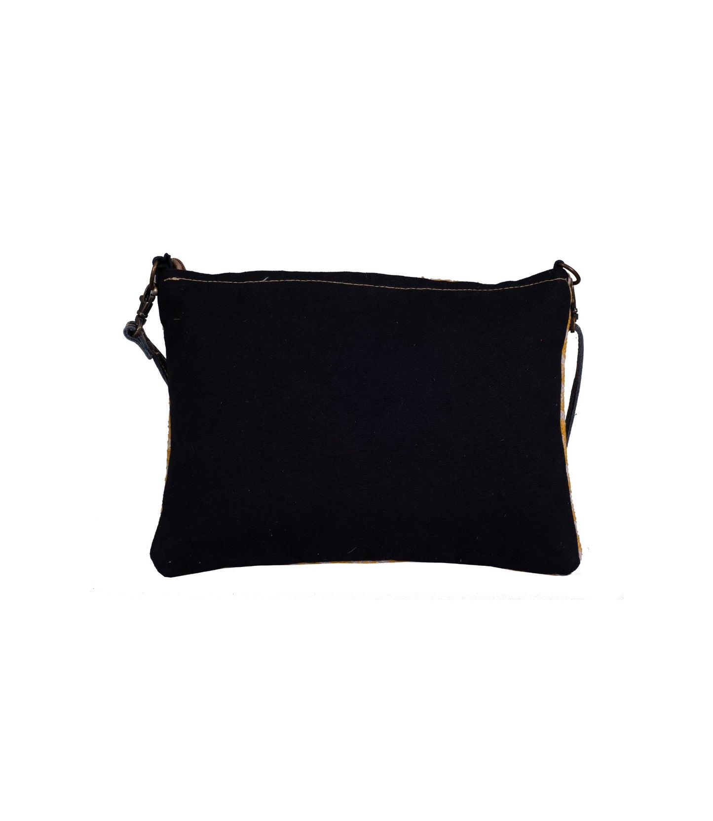 Mustard Weaves Cushion Crossbody Bag