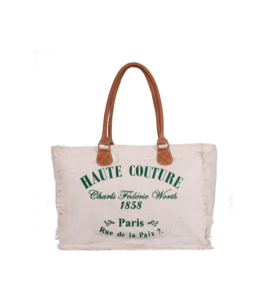 Cotton fabric hand bag