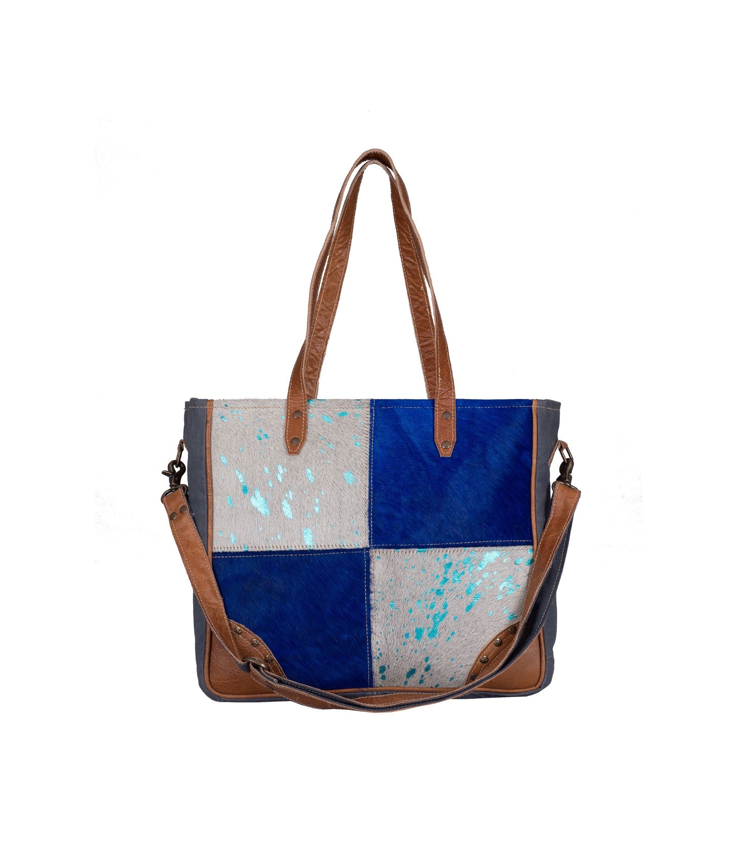 Mosaic Blue Weekend Bag