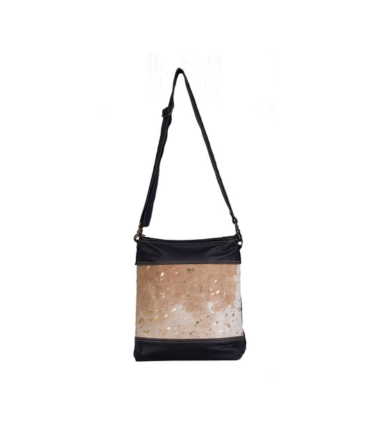 Golden Splatter Crossbody Bag