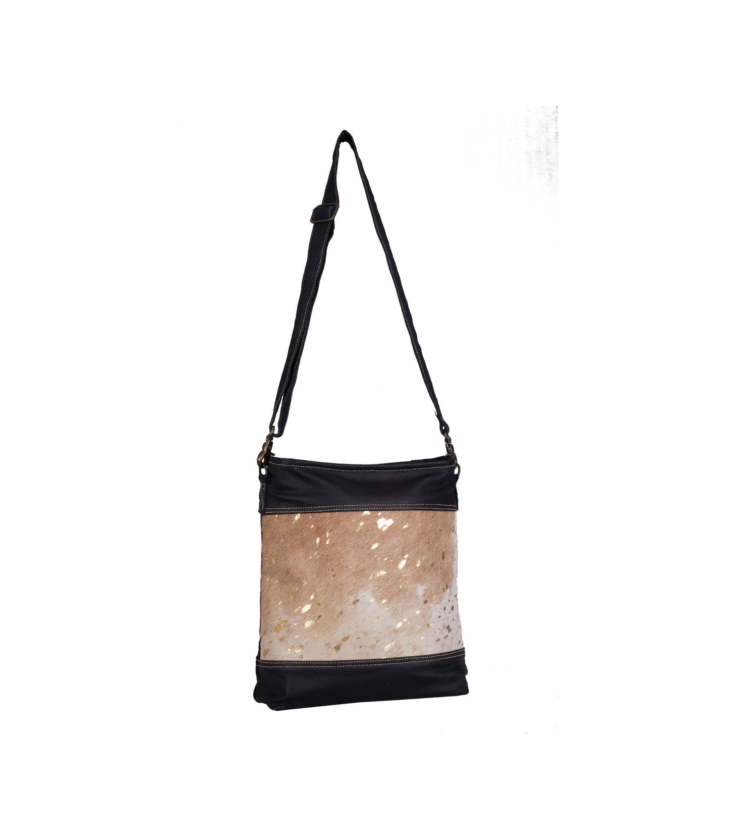 Golden Splatter Crossbody Bag