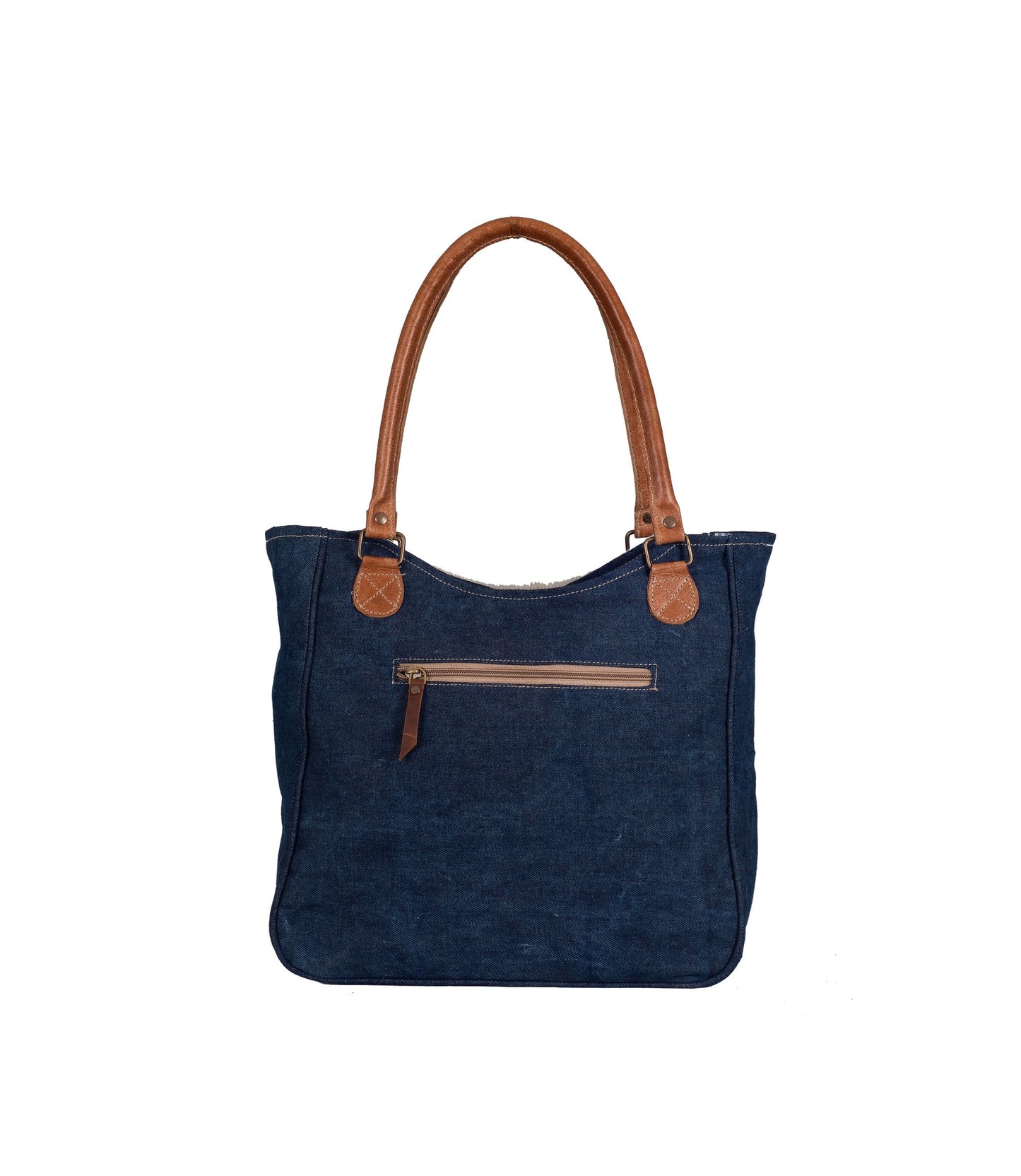 Color Blocker Tote Bag