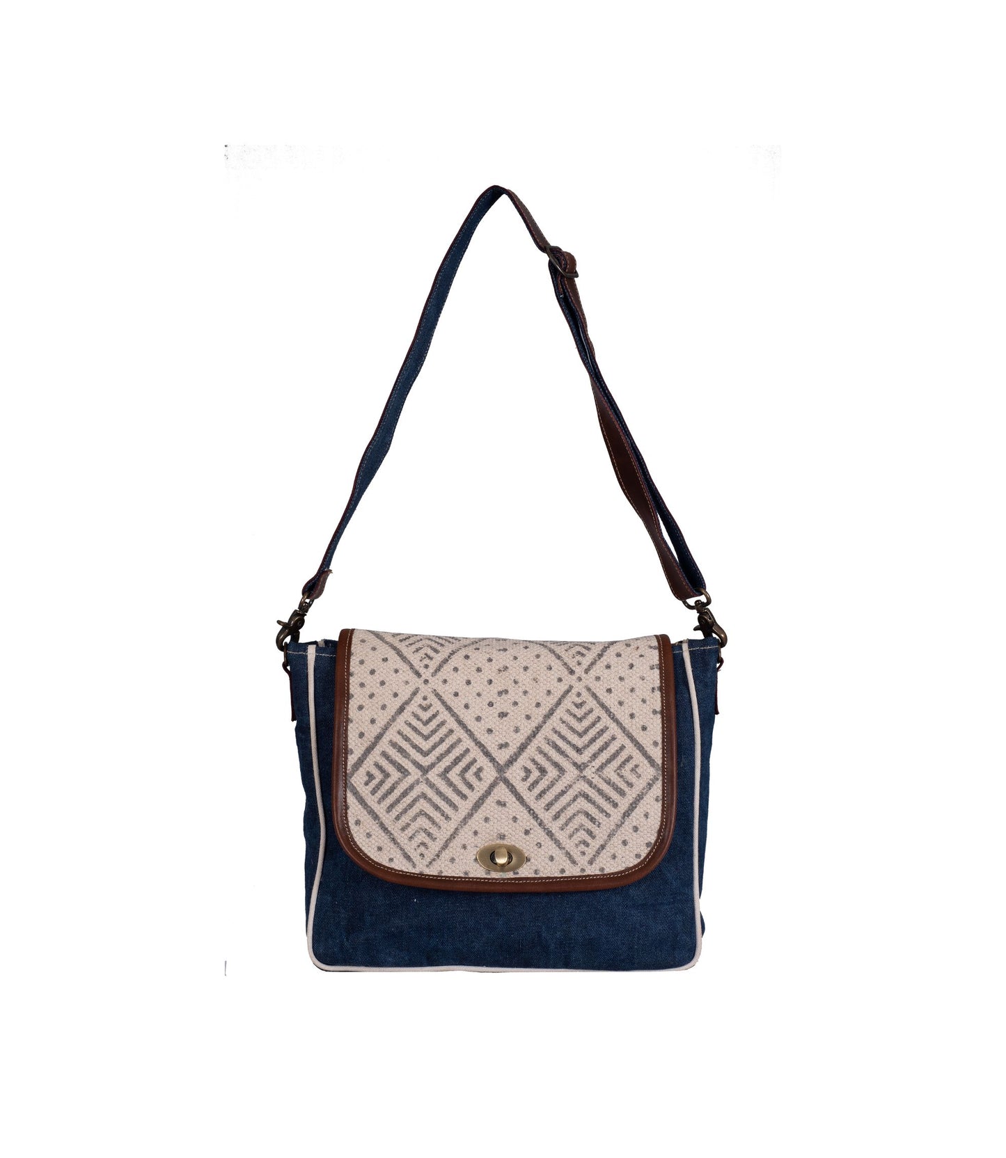 Debonair Denim Crossbody Bag