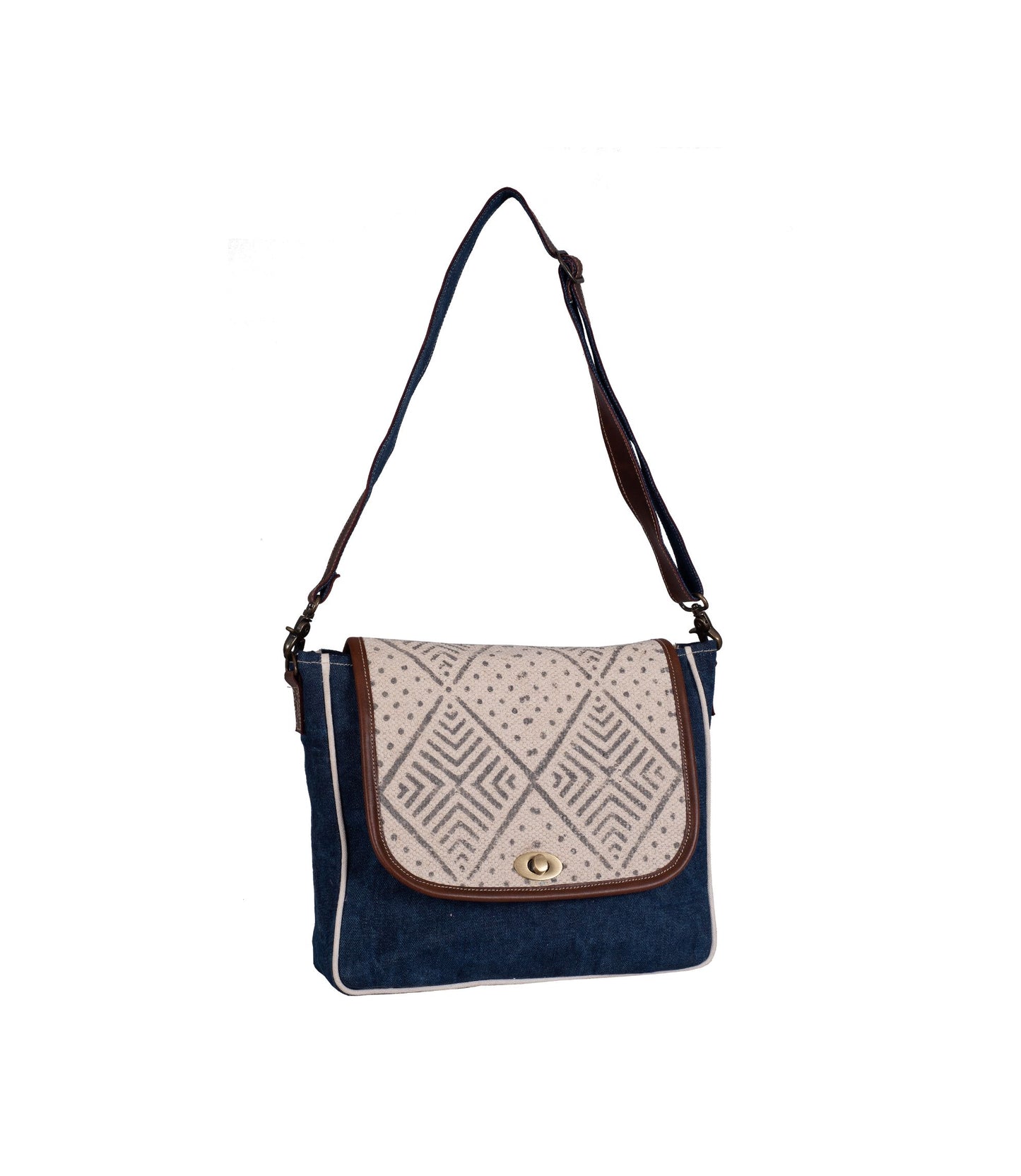 Debonair Denim Crossbody Bag