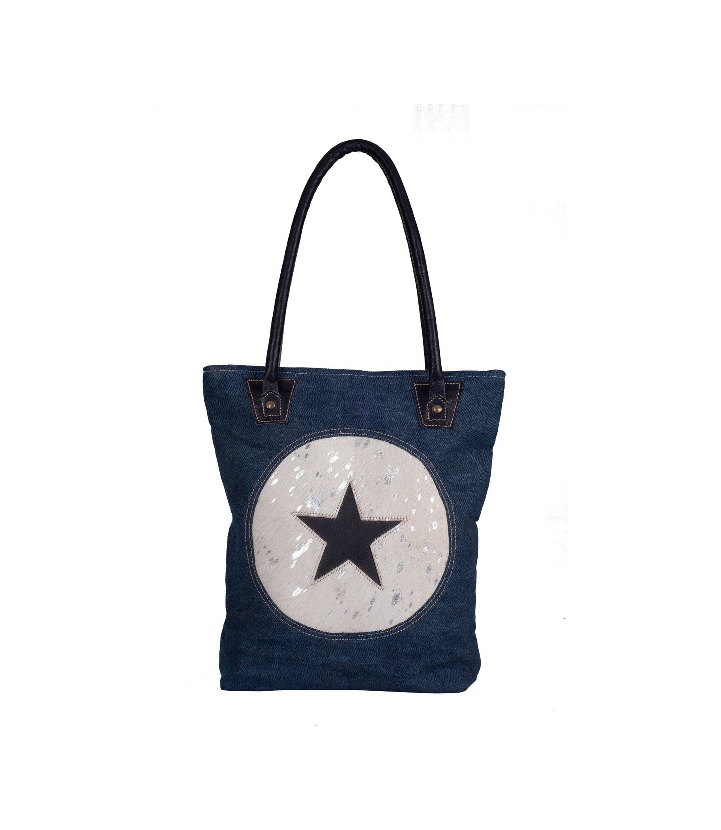 Shimmery Denim Tote Bag