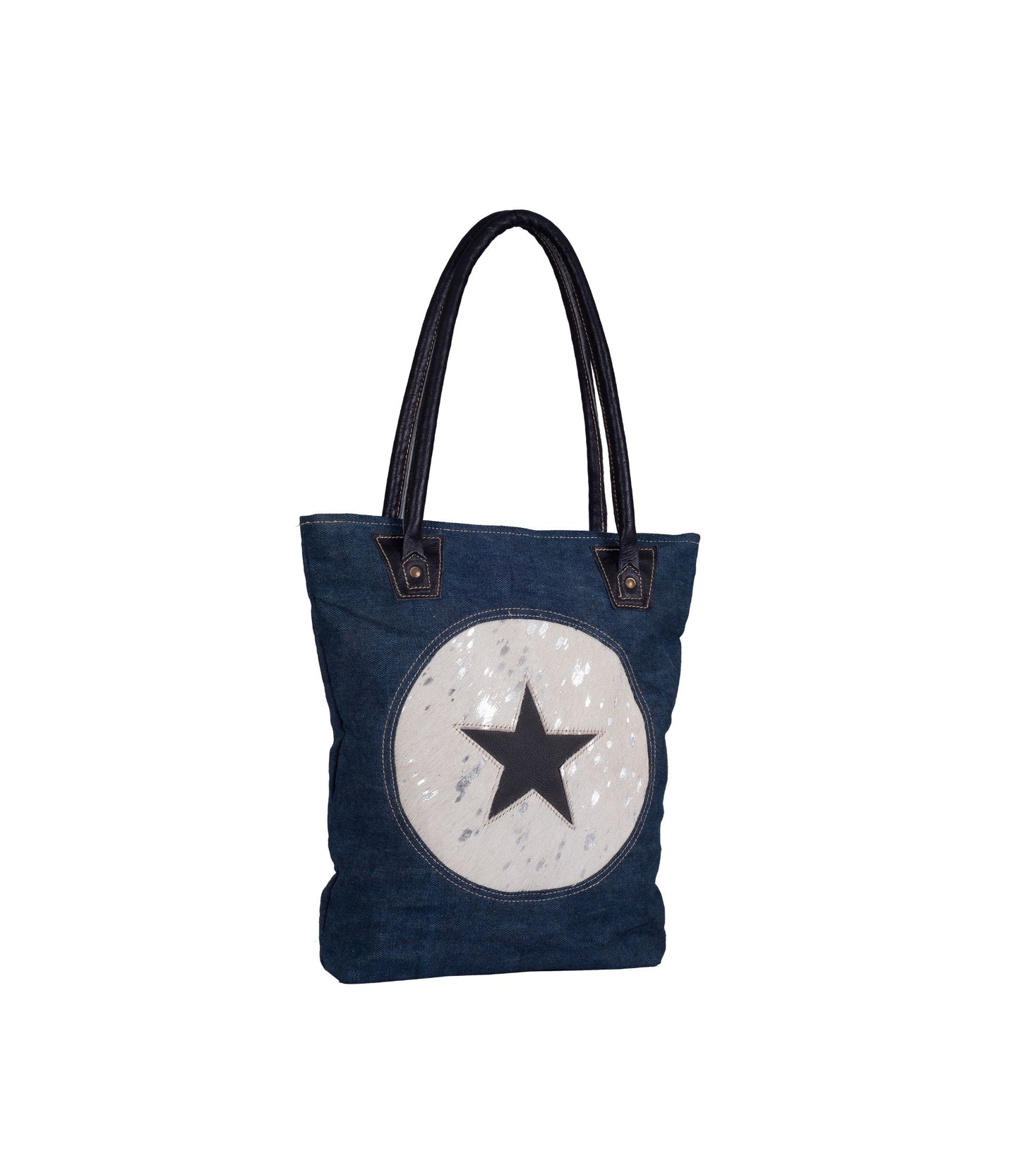 Shimmery Denim Tote Bag