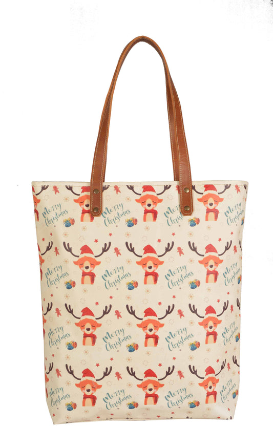 Reindeer Rudolph Tote Bag