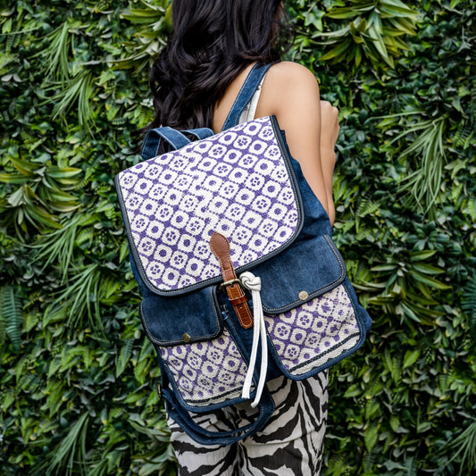 Lavender farm Drawstring Backpack