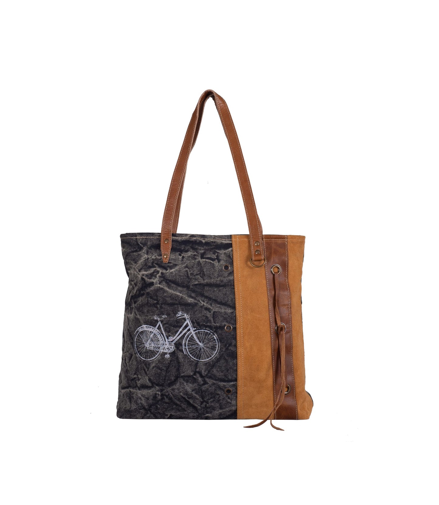 Ride on Pride Leather Coated Bag