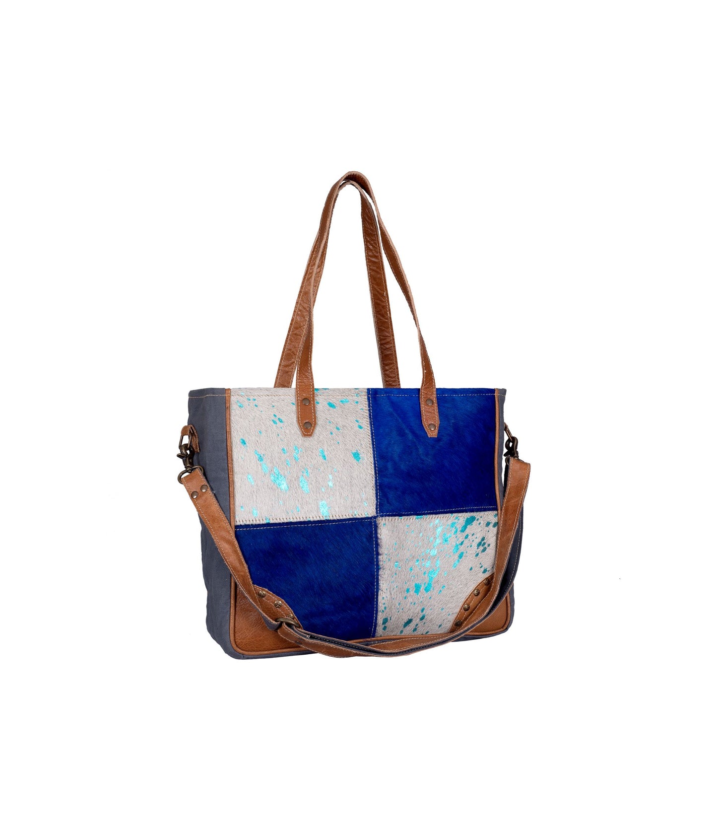 Mosaic Blue Weekend Bag