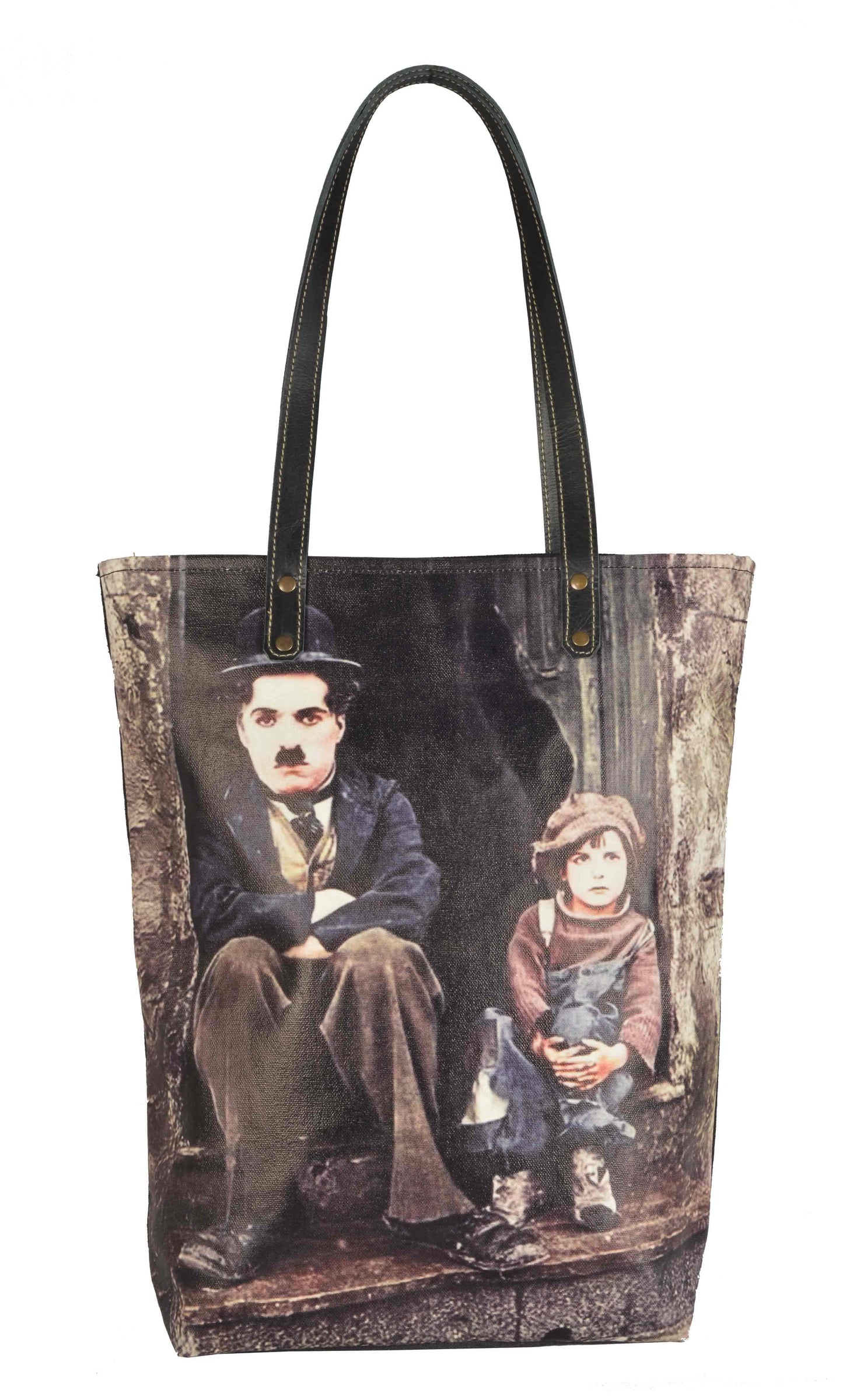 Charlie and the kid Tote Bag